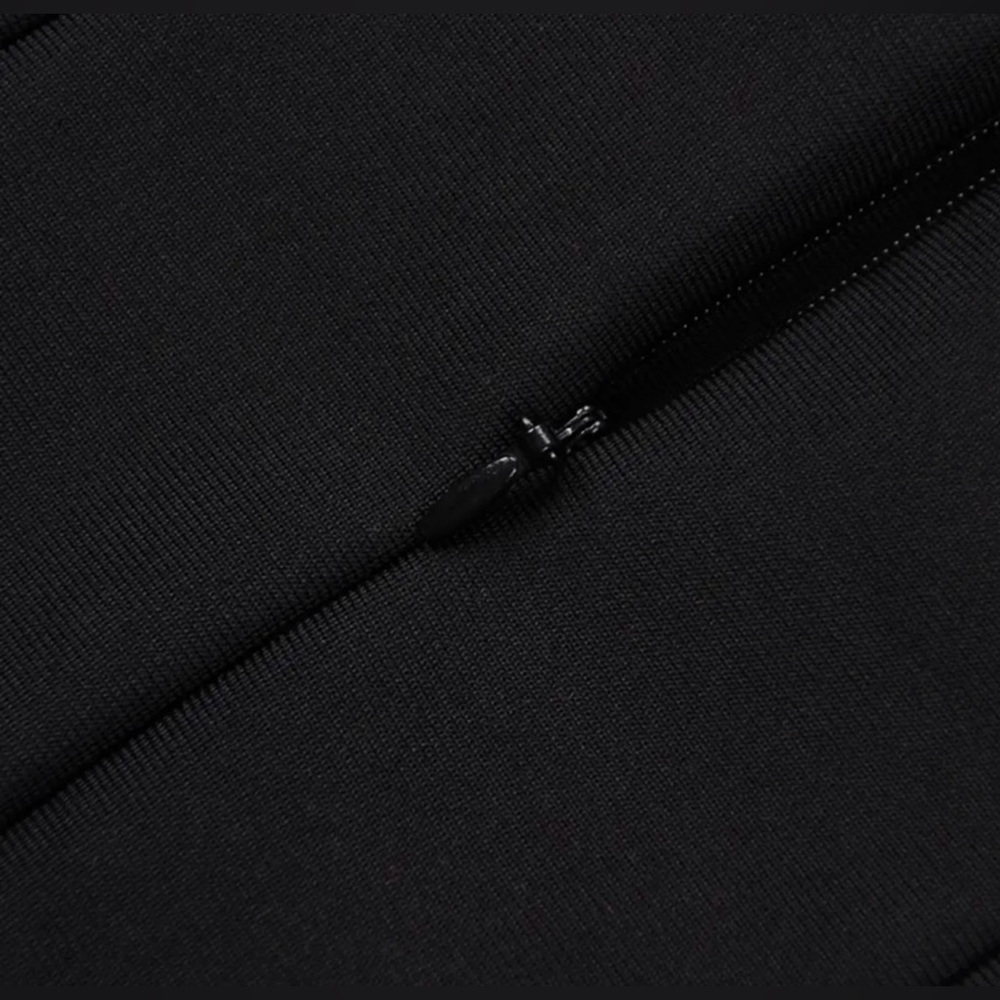 Tiffany Elegant Strapless Feather Formal Gown Cocktail Bandage Long Dress - Picture 11 of 14